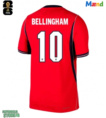 England Jude Bellingham #10 Replika Udebanetrøje VM 2026 Kortærmet